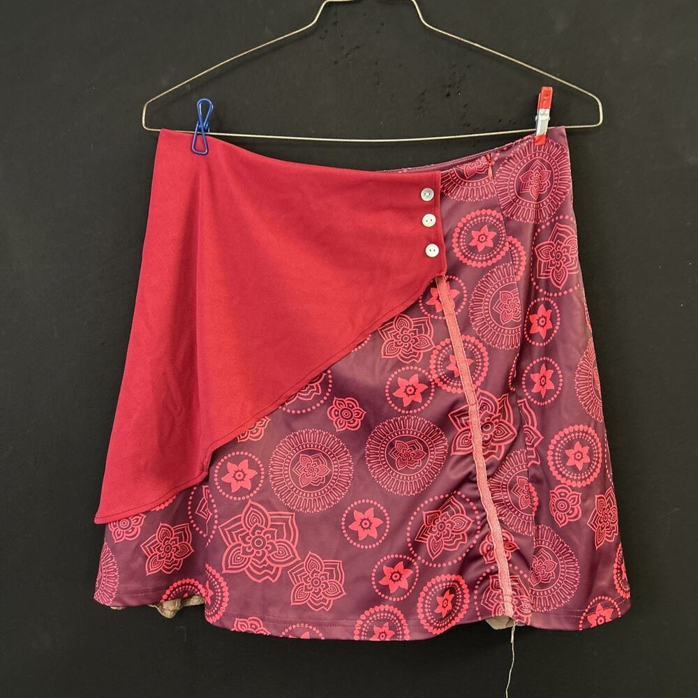 Miss Look Women’s Large Athletic Skirt Boho Grunge Hippie Festival Fairy Grunge